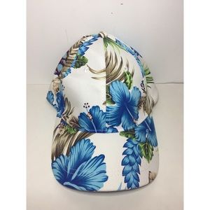 Blue Hawaiian Flower Baseball Cap